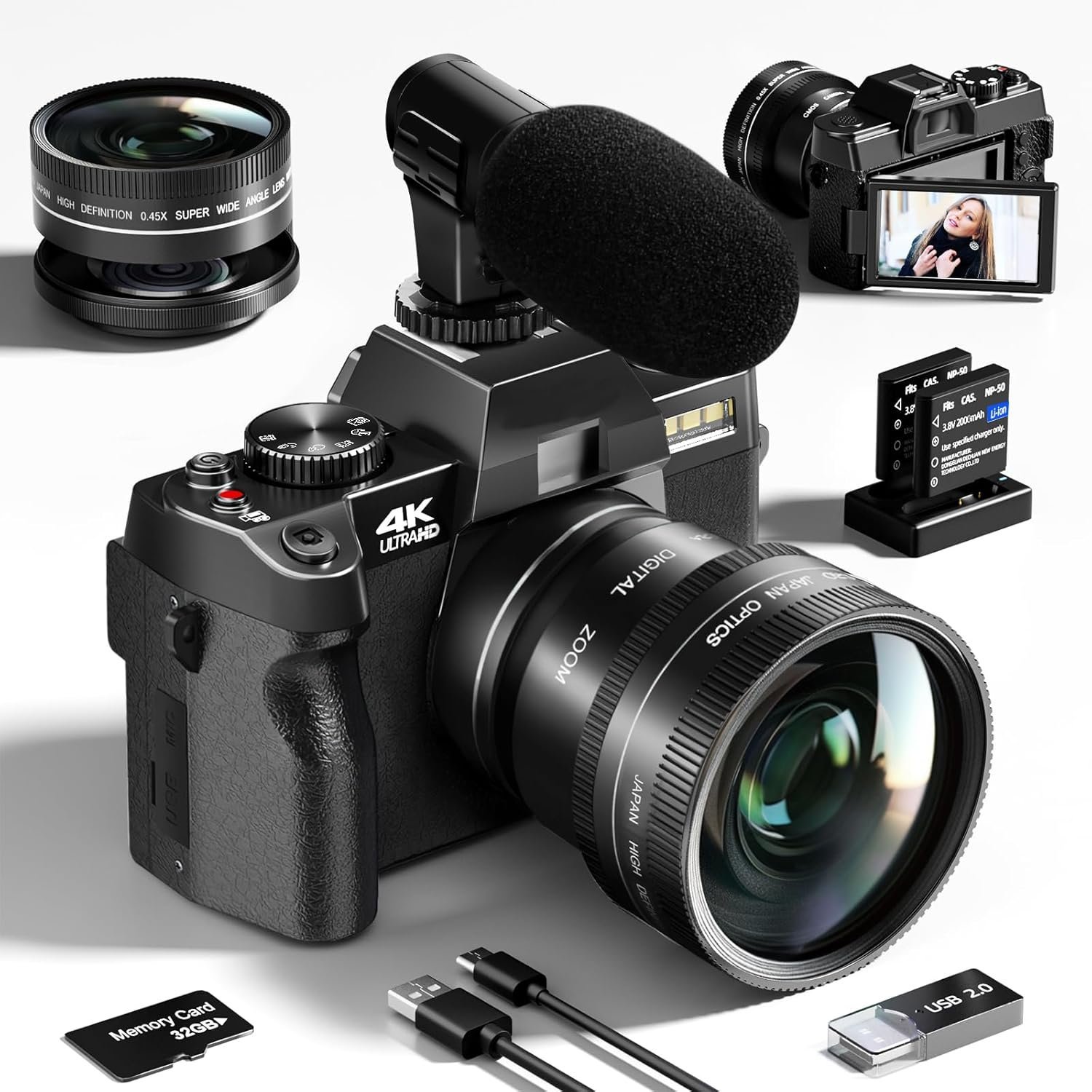 4K Vlogging Camera