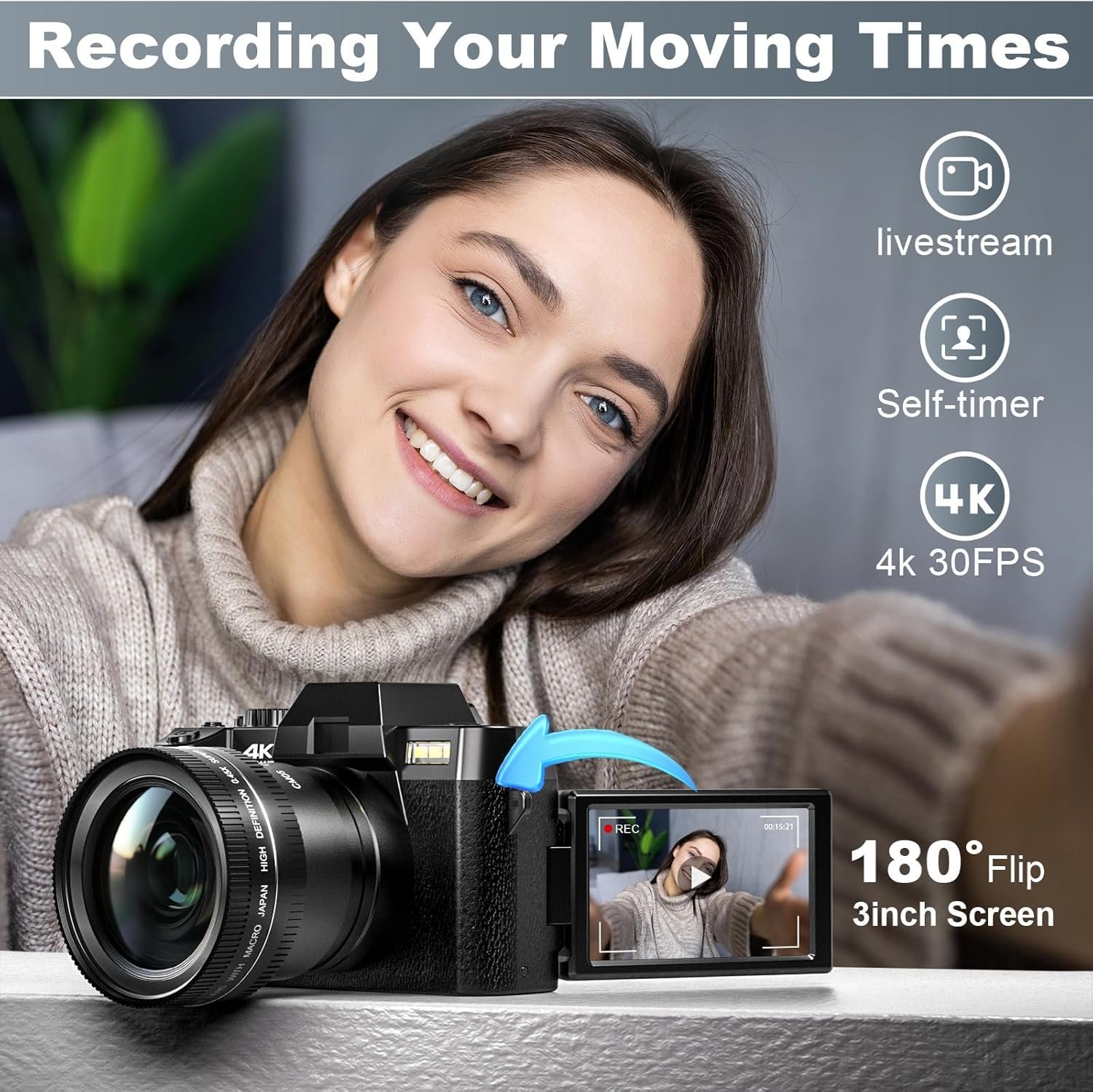 4K Vlogging Camera - Image 5
