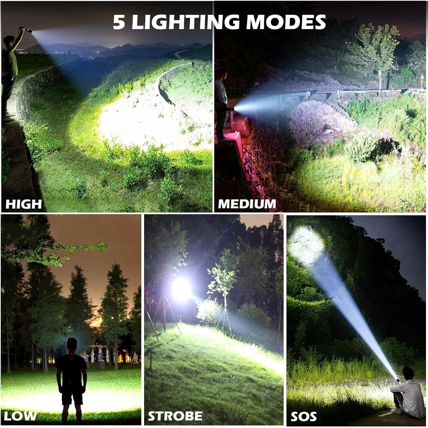 Rechargeable LED Flashlight - Image 2